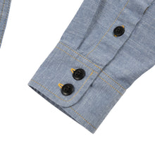 Load image into Gallery viewer, Mountain Shirt - Chambray - Women&#39;s
